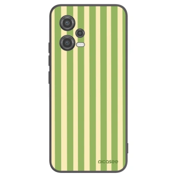 Picasee fekete szilikon tok az alábbi mobiltelefonokra Xiaomi Poco X5 - Lines Matcha