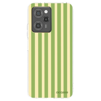Picasee fekete szilikon tok az alábbi mobiltelefonokra Xiaomi Poco X5 Pro - Lines Matcha