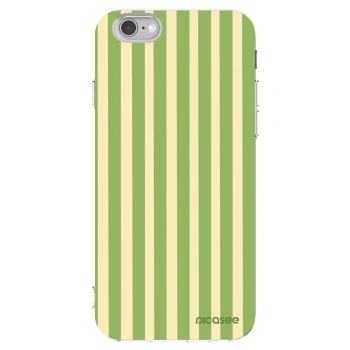 Picasee átlátszó szilikon tok az alábbi mobiltelefonokra Apple iPhone 6/6S - Lines Matcha