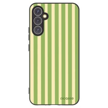 Picasee fekete szilikon tok az alábbi mobiltelefonokra Samsung Galaxy A34 5G A346B - Lines Matcha