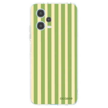 Picasee átlátszó szilikon tok az alábbi mobiltelefonokra Xiaomi Redmi Note 12 5G - Lines Matcha