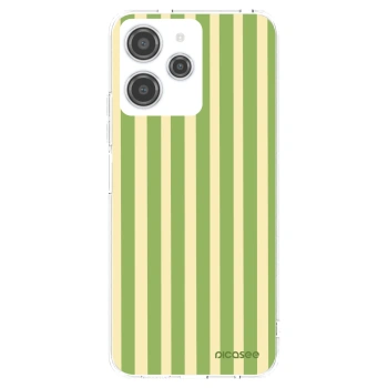Picasee átlátszó szilikon tok az alábbi mobiltelefonokra Xiaomi Redmi 12 4G - Lines Matcha