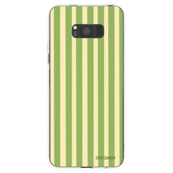 Picasee átlátszó szilikon tok az alábbi mobiltelefonokra Samsung Galaxy S8 G950F - Lines Matcha