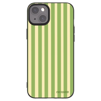 Picasee fekete szilikon tok az alábbi mobiltelefonokra Apple iPhone 15 Plus - Lines Matcha