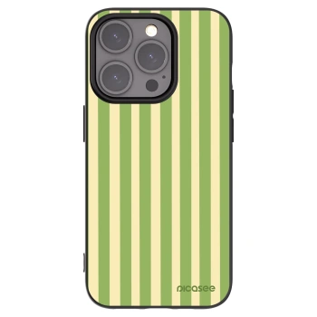 Picasee fekete szilikon tok az alábbi mobiltelefonokra Apple iPhone 15 Pro - Lines Matcha