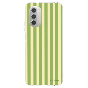 Picasee átlátszó szilikon tok az alábbi mobiltelefonokra Motorola Moto G51 - Lines Matcha