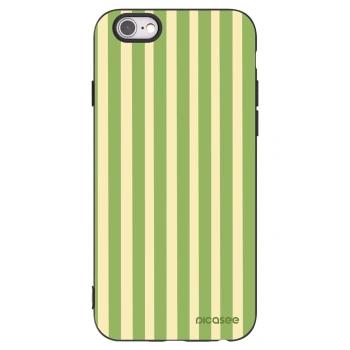 Picasee fekete szilikon tok az alábbi mobiltelefonokra Apple iPhone 6/6S - Lines Matcha