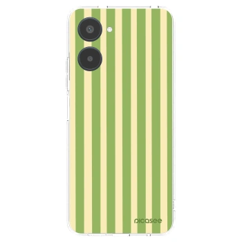 Picasee átlátszó szilikon tok az alábbi mobiltelefonokra Realme 10 4G - Lines Matcha