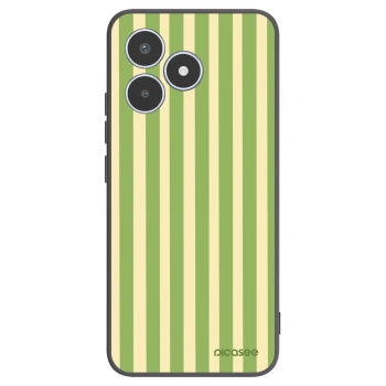 Picasee fekete szilikon tok az alábbi mobiltelefonokra Realme C53 - Lines Matcha