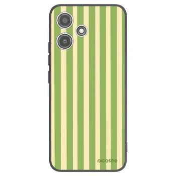 Picasee fekete szilikon tok az alábbi mobiltelefonokra Xiaomi Redmi 12 5G - Lines Matcha