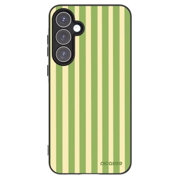 Picasee fekete szilikon tok az alábbi mobiltelefonokra Samsung Galaxy A55 5G A556B - Lines Matcha