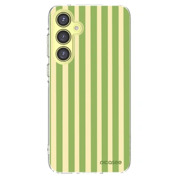Picasee átlátszó szilikon tok az alábbi mobiltelefonokra Samsung Galaxy A35 5G A356B - Lines Matcha
