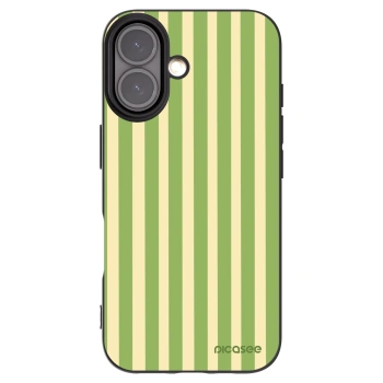Picasee fekete szilikon tok az alábbi mobiltelefonokra Apple iPhone 16 - Lines Matcha