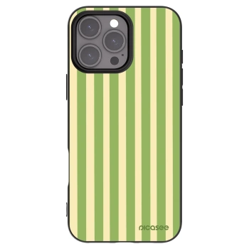 Picasee fekete szilikon tok az alábbi mobiltelefonokra Apple iPhone 16 Pro Max - Lines Matcha