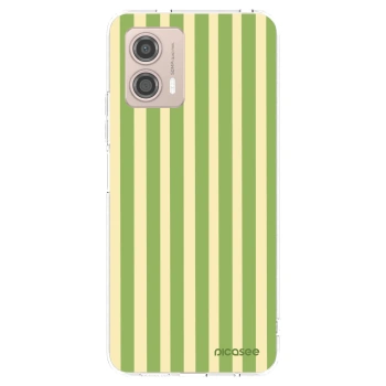 Picasee átlátszó szilikon tok az alábbi mobiltelefonokra Motorola Moto G53 5G - Lines Matcha