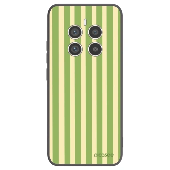 Picasee fekete szilikon tok az alábbi mobiltelefonokra Realme 12 Pro 5G - Lines Matcha