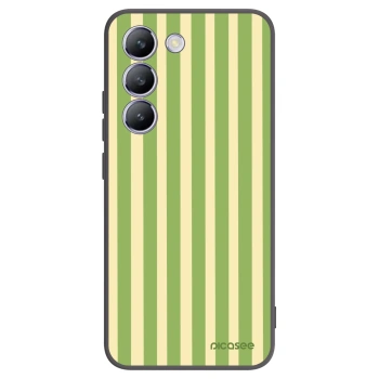 Picasee fekete szilikon tok az alábbi mobiltelefonokra Vivo V40 SE 5G - Lines Matcha