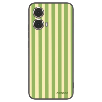 Picasee fekete szilikon tok az alábbi mobiltelefonokra Motorola Moto G85 - Lines Matcha