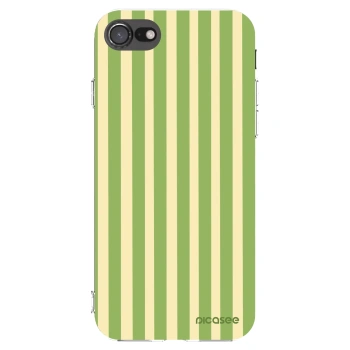 Picasee átlátszó szilikon tok az alábbi mobiltelefonokra Apple iPhone 7 - Lines Matcha
