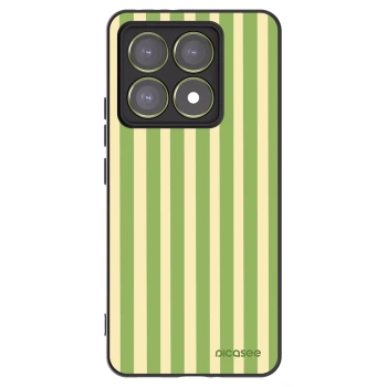 Picasee fekete szilikon tok az alábbi mobiltelefonokra Xiaomi 14T - Lines Matcha