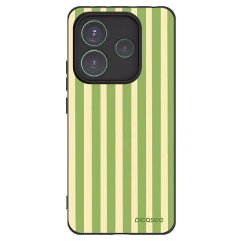 Picasee fekete szilikon tok az alábbi mobiltelefonokra Xiaomi Redmi Note 14 5G - Lines Matcha