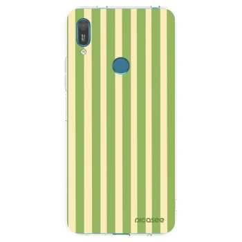Picasee átlátszó szilikon tok az alábbi mobiltelefonokra Huawei Y7 2019 - Lines Matcha