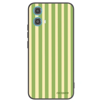 Picasee fekete szilikon tok az alábbi mobiltelefonokra Motorola Moto G34 5G - Lines Matcha