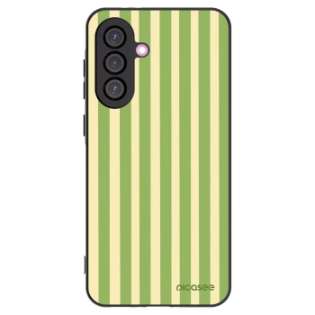 Picasee fekete szilikon tok az alábbi mobiltelefonokra Samsung Galaxy A56 5G A566B - Lines Matcha
