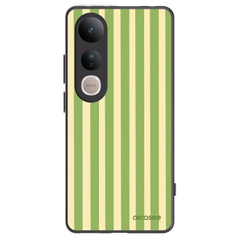 Picasee fekete szilikon tok az alábbi mobiltelefonokra Vivo V50 Lite 5G - Lines Matcha