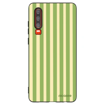Picasee fekete szilikon tok az alábbi mobiltelefonokra Huawei P30 - Lines Matcha