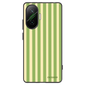 Picasee fekete szilikon tok az alábbi mobiltelefonokra Xiaomi Poco F7 Pro 5G - Lines Matcha