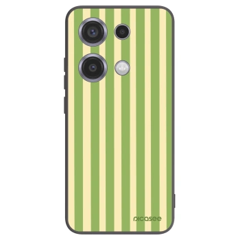 Picasee fekete szilikon tok az alábbi mobiltelefonokra Xiaomi Redmi Note 14S - Lines Matcha