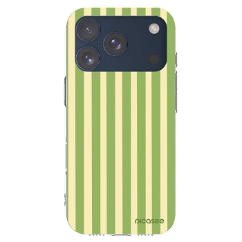 Picasee átlátszó szilikon tok az alábbi mobiltelefonokra Apple iPhone 17 Pro - Lines Matcha