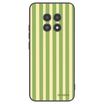 Picasee fekete szilikon tok az alábbi mobiltelefonokra Realme 12X - Lines Matcha