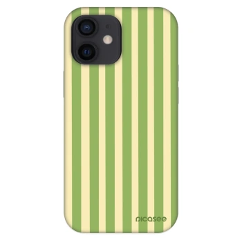 Szilikon tok erre a típusra Apple iPhone 12 mini - Lines Matcha