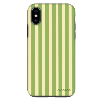 Szilikon tok erre a típusra Apple iPhone X/XS - Lines Matcha
