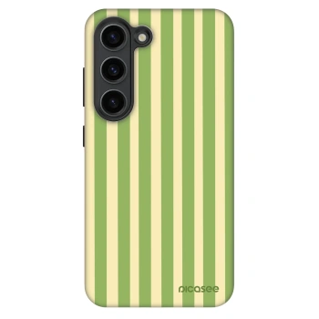 Szilikon tok erre a típusra Samsung Galaxy S23 5G - Lines Matcha