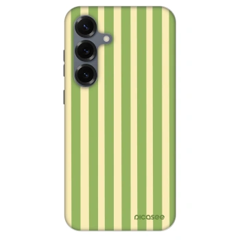 Szilikon tok erre a típusra Samsung Galaxy S25 5G - Lines Matcha