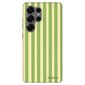 Szilikon tok erre a típusra Samsung Galaxy S25 Ultra 5G - Lines Matcha