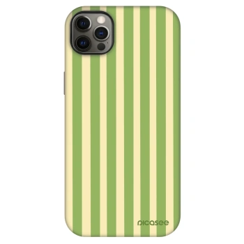 Szilikon tok erre a típusra Apple iPhone 12 Pro Max - Lines Matcha