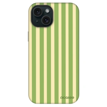 Szilikon tok erre a típusra Apple iPhone 15 - Lines Matcha