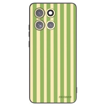 Picasee fekete szilikon tok az alábbi mobiltelefonokra Motorola Moto G86 5G - Lines Matcha