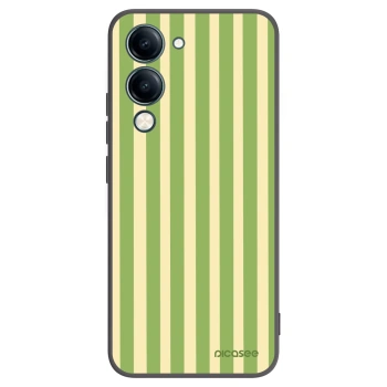 Picasee fekete szilikon tok az alábbi mobiltelefonokra Vivo Y29s 5G - Lines Matcha