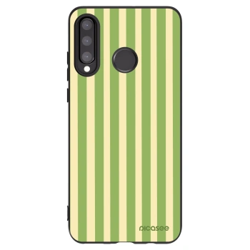 Picasee fekete szilikon tok az alábbi mobiltelefonokra Huawei P30 Lite - Lines Matcha
