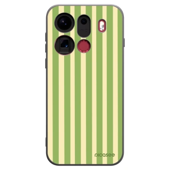 Picasee fekete szilikon tok az alábbi mobiltelefonokra OPPO Find X9 Pro - Lines Matcha