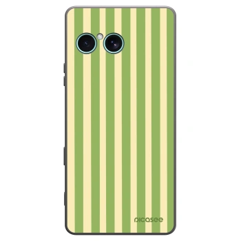Picasee fekete szilikon tok az alábbi mobiltelefonokra Sony Xperia 10 VII - Lines Matcha