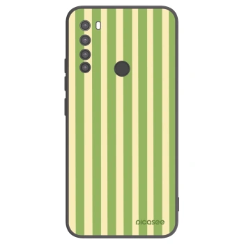 Picasee fekete szilikon tok az alábbi mobiltelefonokra Xiaomi Redmi Note 8 - Lines Matcha