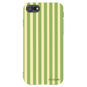 Picasee átlátszó szilikon tok az alábbi mobiltelefonokra Apple iPhone SE 2020 - Lines Matcha