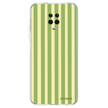 Picasee átlátszó szilikon tok az alábbi mobiltelefonokra Xiaomi Redmi Note 9 Pro - Lines Matcha