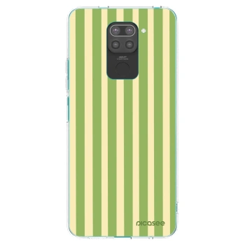 Picasee fekete szilikon tok az alábbi mobiltelefonokra Xiaomi Redmi Note 9 - Lines Matcha